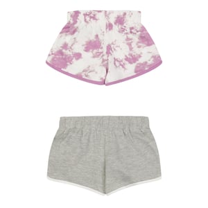 Reebok Jersey Tie Dye broekje voor babymeisjes (set van 2) (Orchidee)