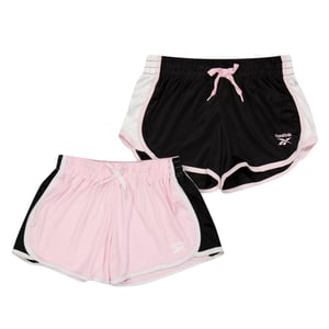 Reebok Meisjesshort met logo (Set van 2) (Roze Dame)