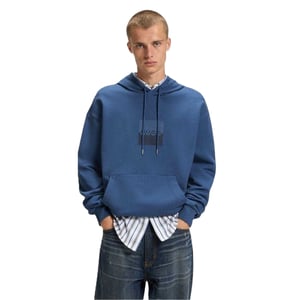 Hugo Heren Hooded Regular Drop Sleeve Hoodie (Medium Blauw)
