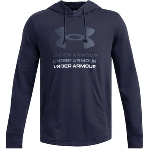 Under Armour Heren Rival Terry Grafische Hoodie (Blauw)