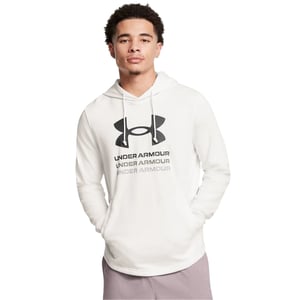 Under Armour Heren Rival Terry Grafische Hoodie (Wit)