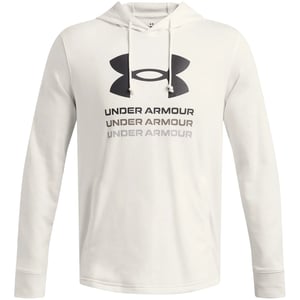 Under Armour Heren Rival Terry Grafische Hoodie (Wit)