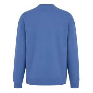 Hugo Heren Tonaal Logo Katoenen Jersey Relaxed Fit Casual Sweatshirt (Medium Blauw)