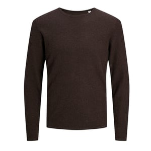 Jack And Jones Heren-sweater met ronde hals en normale pasvorm (Bruin)