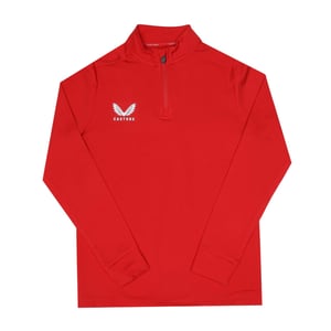 Castore Kinder/Kids Adapt Sweatshirt met Kwart Ritssluiting (Rood)