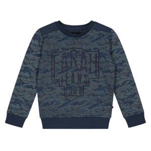 Farah Sweatshirt met ronde hals in camouflageprint voor kinderen (Blauw)