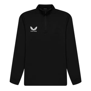 Castore Kinder/Kids Adapt Sweatshirt met Kwart Ritssluiting (Zwart)
