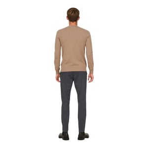 Only Heren geruite slanke chino's (Grijs)