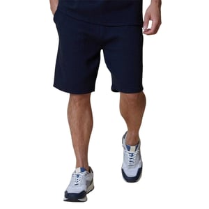 Threadbare Heren Mitch Textuur Shorts (Marine)