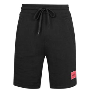 Hugo Heren Fleece Sweat Shorts (Zwart)