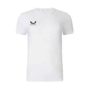 Castore Dames/Dames Logo T-Shirt (Briljant wit)