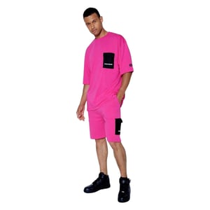 Hype Uniseks Cargo Shorts Contrast voor volwassenen (Roze)