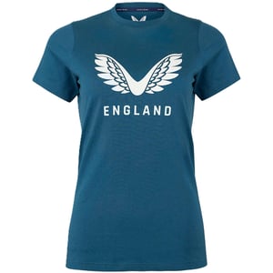 Castore Dames Engeland Katoenen T-Shirt (Peacoat)