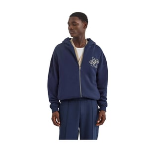 Nautica Heren Strat Full Zip Hoodie (Donkere marine)