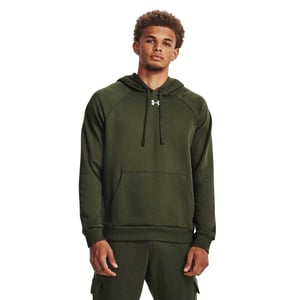 Under Armour Heren fleece hoodie (Marine/Wit)