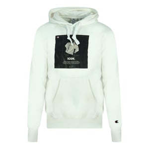 Champion Heren Icon Logo Hoodie (Wit)