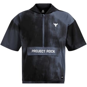 Under Armour Heren Project Rock-hoodie met korte mouwen (Grijs)