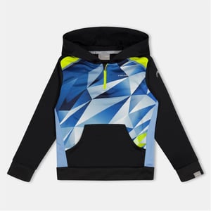 Head Jongens Geometrische Hoodie (ZWART/BLAUW)