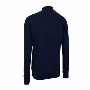 Callaway Dames-sweatshirt van wol met hoge kraag en normale pasvorm (Marineblauw)