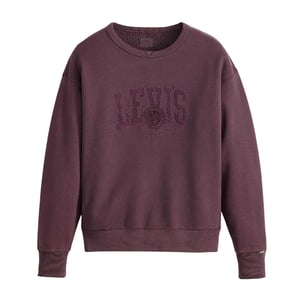 Levis Dames/Dames Sweatshirt met grafische ronde hals (Pruim perfect)