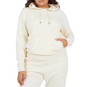 Brave Soul Effen hoodie met lange mouwen voor dames (Crème)