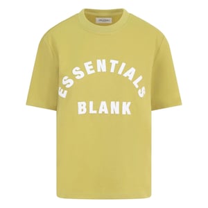 Blank Essentials Unisex T-shirt in boogkatoen voor volwassenen (Mosterd)