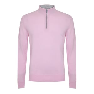 Callaway Heren Sweater Top met Ritssluiting (Roze)