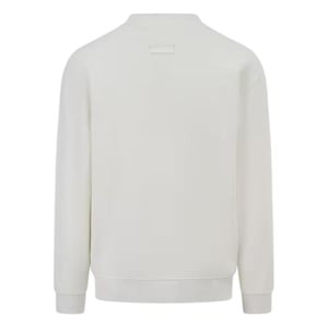 Blank Essentials Sweatshirt met gebogen logo voor volwassenen (Gebroken wit)