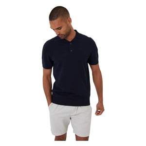 Threadbare Heren Poloshirt met Kraag (Marine)