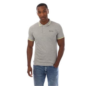 Aquascutum Heren Slim Korte Mouwen Polo Shirt (Grijs)