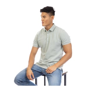Peter Werth Heren Molton Regular Poloshirt (Grijs)