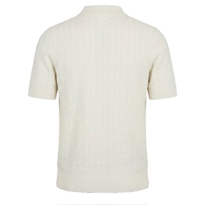 Threadbare Heren Halliwell Poloshirt met Korte Mouwen (Ecru)