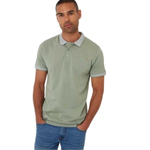 Threadbare Mannelijke Shandy Nocturnal Poloshirt (Salie)