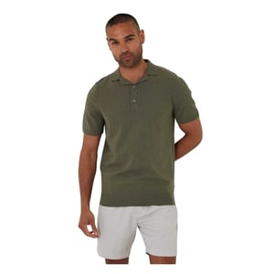Threadbare Heren Poloshirt met Kraag (Donkere Salie)