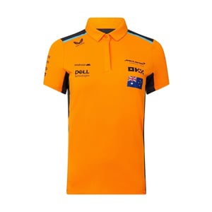 Castore McLaren F1-poloshirt voor dames (Herfstpracht/Fantoom)