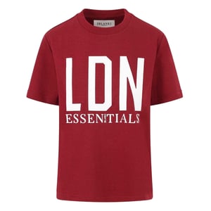 Blank Essentials Oversized T-shirt voor dames, Londen (Bourgondië)