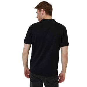 Threadbare Heren Regular Rolled Korte Mouwen Polo Shirt (Zwart)