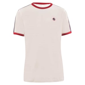 Pretty Green Heren Eclipse Paisley Getapete T-Shirt (Wit)