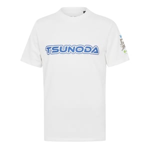 Hugo Heren Tsunoda T-shirt met ronde hals, normale pasvorm (Wit)