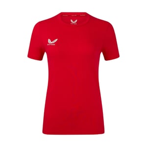 Castore Dames/Dames Logo T-Shirt (Echt rood)