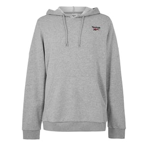 Reebok Unisex fleecehoodie voor volwassenen (Medium Grijs)