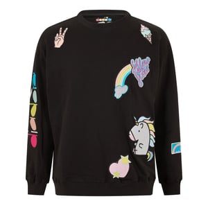 Diadora Unicorn Sweatshirt voor kinderen/Kinderen (Zwart)
