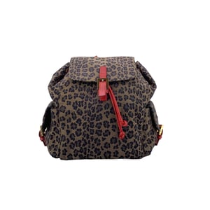 Fendi Vintage stoffen rugzak met luipaardprint