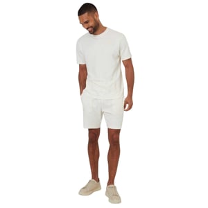 Threadbare Heren Geborduurd Bloemen Regular T-shirt (Wit)