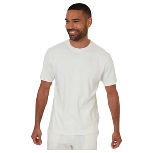 Threadbare Heren Geborduurd Bloemen Regular T-shirt (Wit)