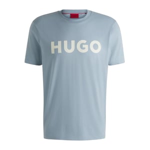 Hugo Heren-T-shirt met Dulivio-logo in contrasterende kleuren (Blauw)