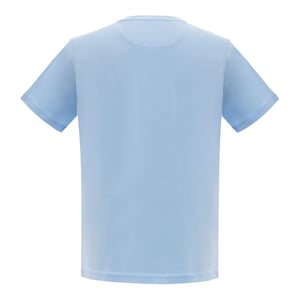 Pretty Green Heren Swirl Logo T-Shirt (Licht Blauw)