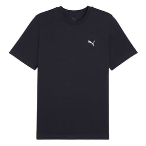 Puma Heren T-shirt met klein logo, normale pasvorm (Marine)
