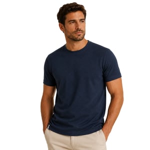 Threadbare Unisex Gosford Regular T-shirt voor volwassenen (Marine)