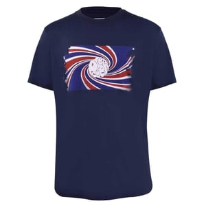 Pretty Green Heren Swirl Logo T-Shirt (Marine)